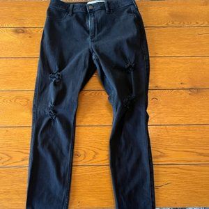 Black ripped jeans from hollister